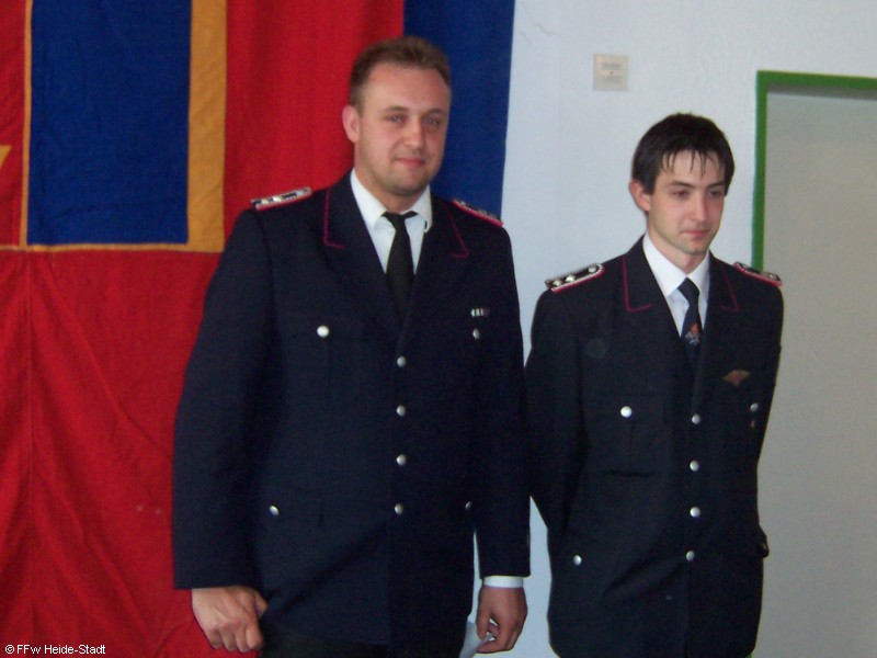 Ehrungen für 10 Jahre Feuerwehrzugehörigkeit