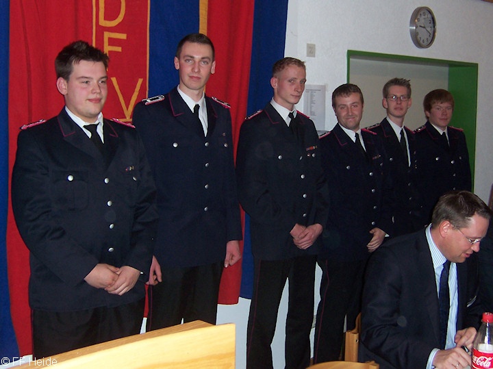 Beförderung zum Hauptfeuerwehrmann