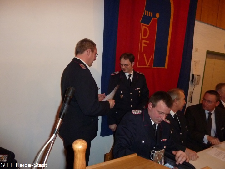 Beförderung zum Oberlöschmeister