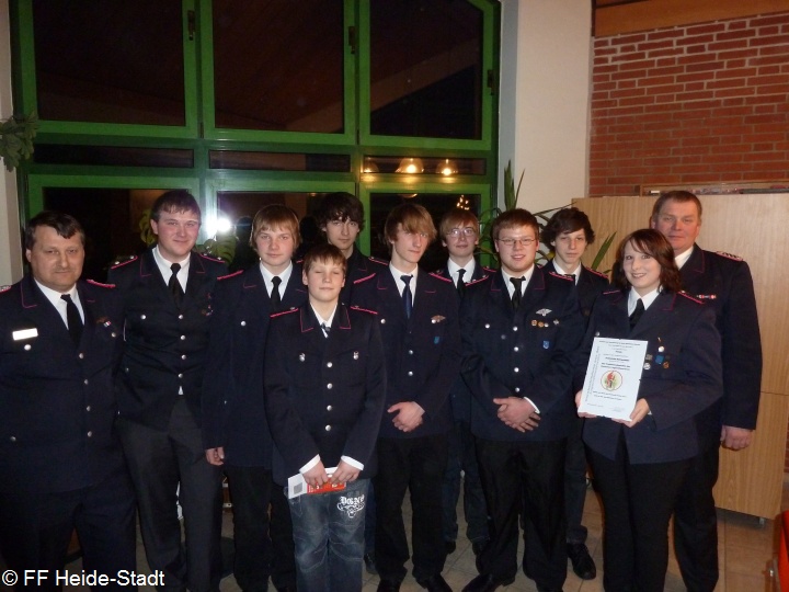 Der neue Jugendausschus und die Verabschiedeten