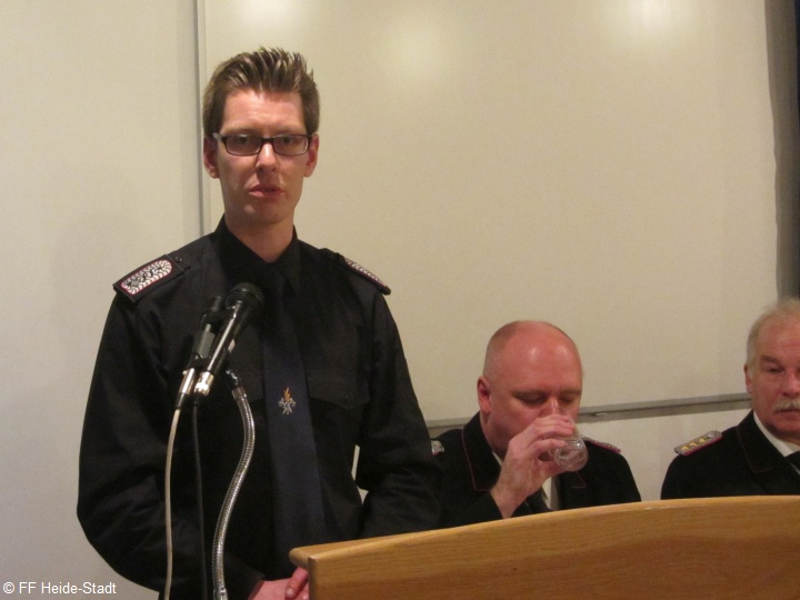 Jan bei seinem Bericht