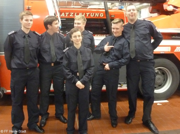 Gut gelaunt beim Fototermin