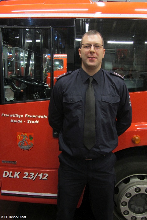 frisch gewählter Gruppenführer 3. Gruppe Mirko Horstmann