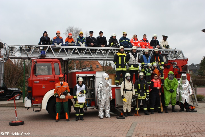 das Abschlussfoto mit allen Models