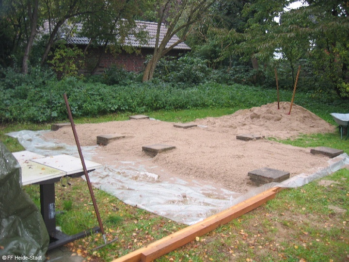 Hier soll der Container stehen