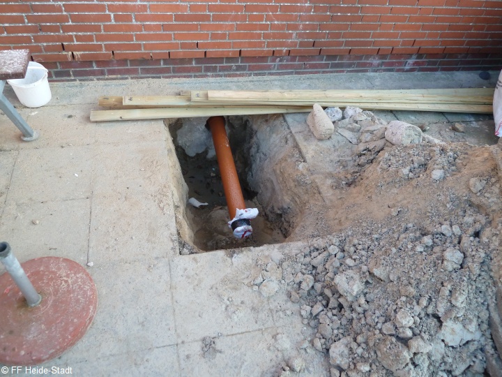 Eine neue Schmutzwasserleitung