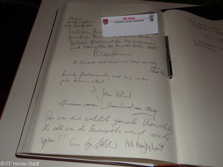 Das Gästebuch der Stadt Heide