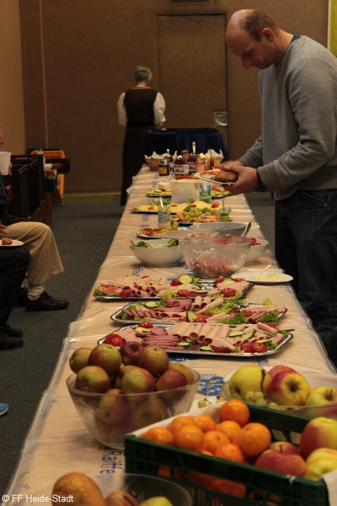 Das riesige Frühstücksbuffet