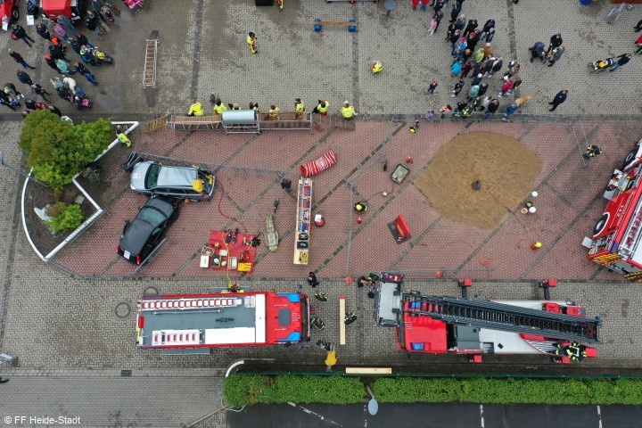 Die "Action-Fläche" von oben...