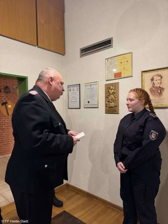 Übernahme aus der Jugendfeuerwehr