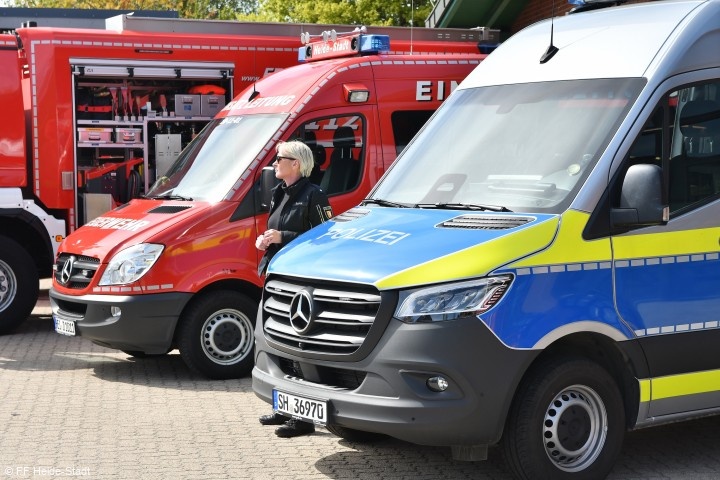 Das Polizeibezirksrevier Heide präsentierte sich umfangreich