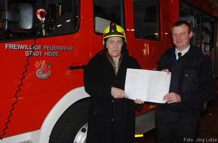 Bernhard von Oberg (links) 