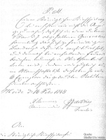 Andreas Stammer meldete am 16. Februar 1848 das Heider Brandkorps einsatzbereit