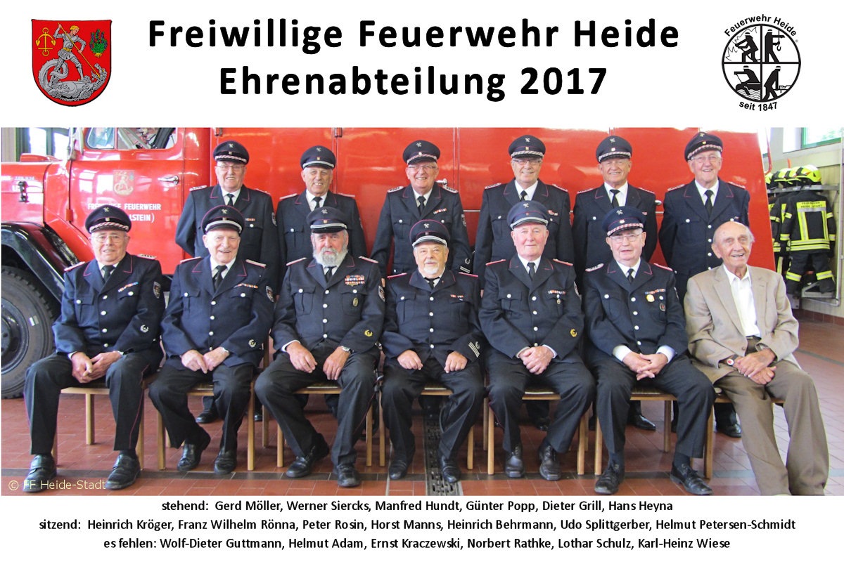 Gruppenbild Ehrenabteilung 2017